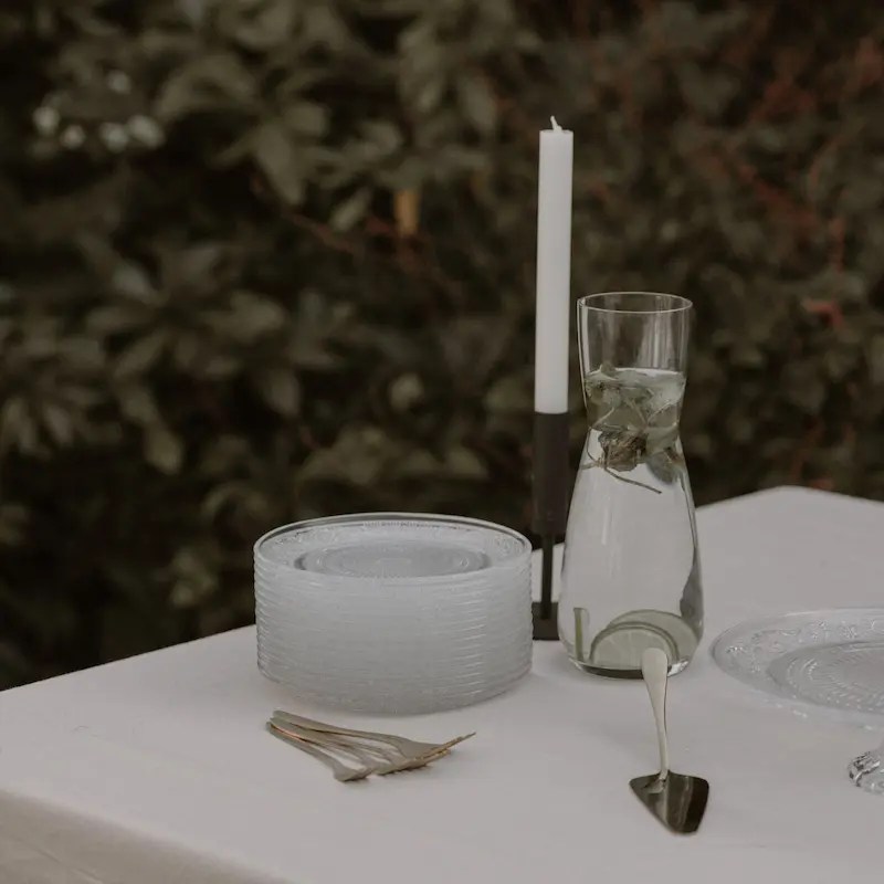 gebaksbordje glas reliëf bruiloft