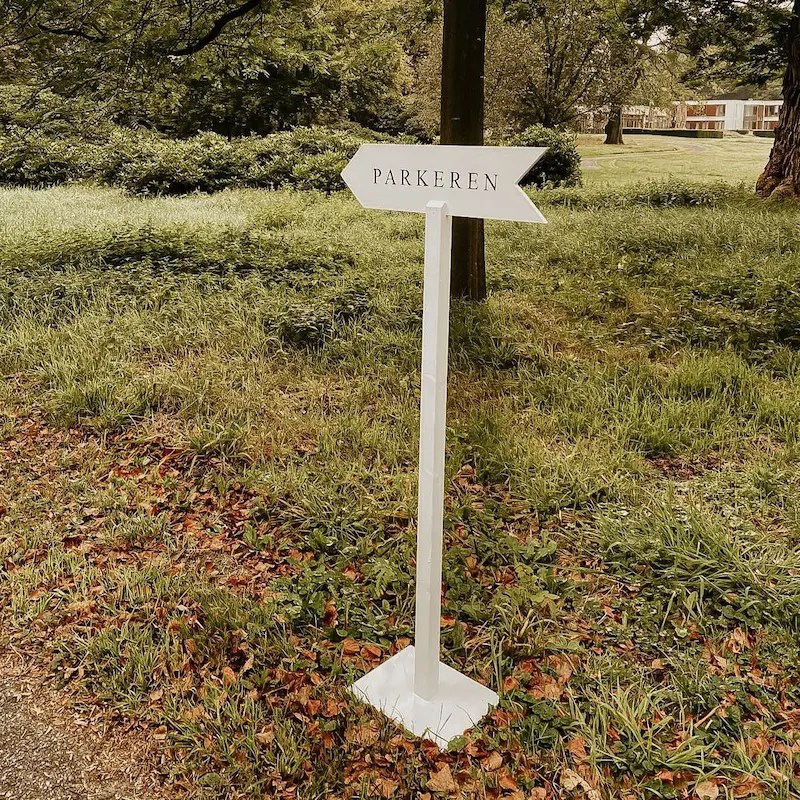 Wegwijzer bruiloft